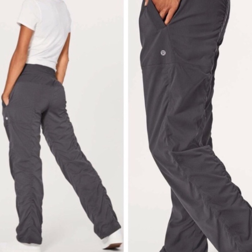 Lululemon dance studio grey lined pants size 2